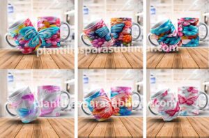 Plantillas-mariposas-efecto-3d-Tazas-Tumbler