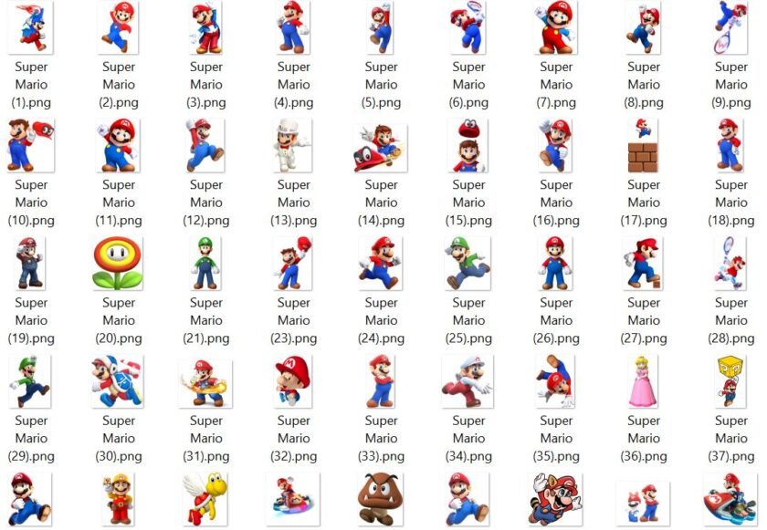Super pack mario bros y sus amigos png
