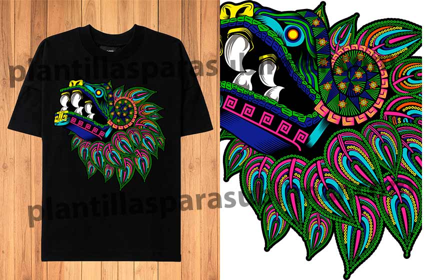 cabeza-quetzalcoatl-dios-mexicano-Vector-Png