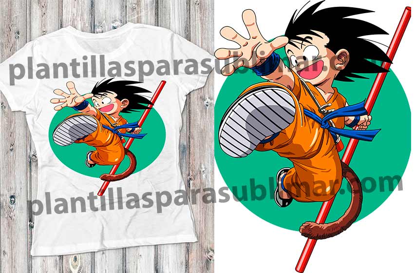 Goku-niño-Vector-PNG-Plantilla