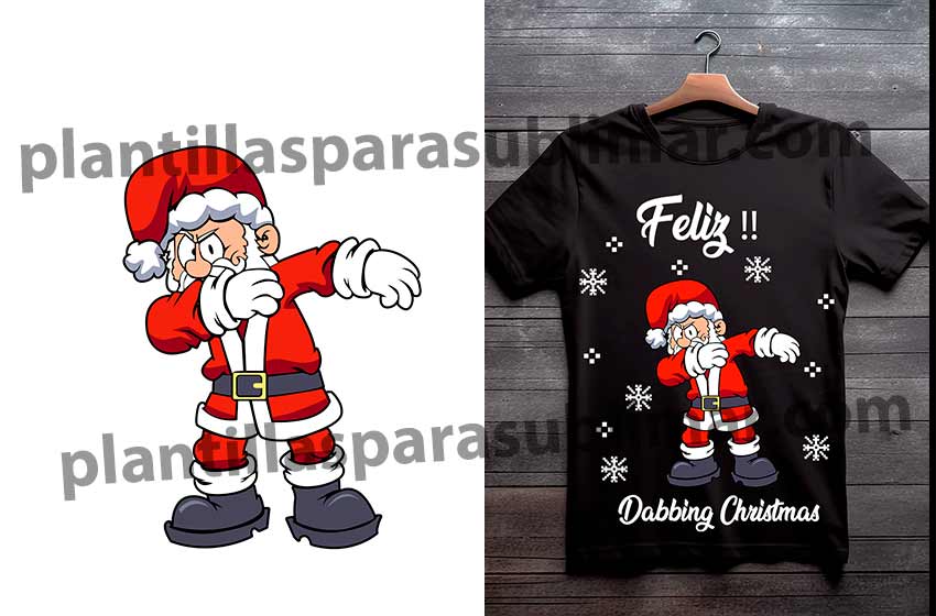 Dabbing-sANTA-Navidad-Vector