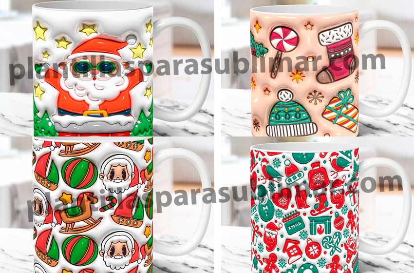 Plantillas-Efecto-Inflado-Navidad-Taza