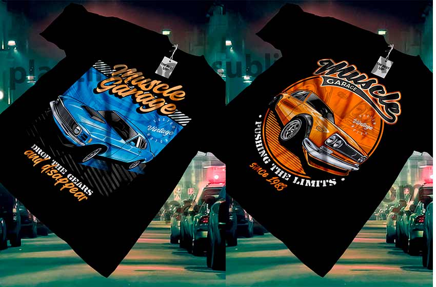 Vector-muscle-cars-DTF-Playera