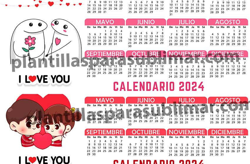 Calendario-Novios-Chibi-Flork-San-valentin-Plantilla