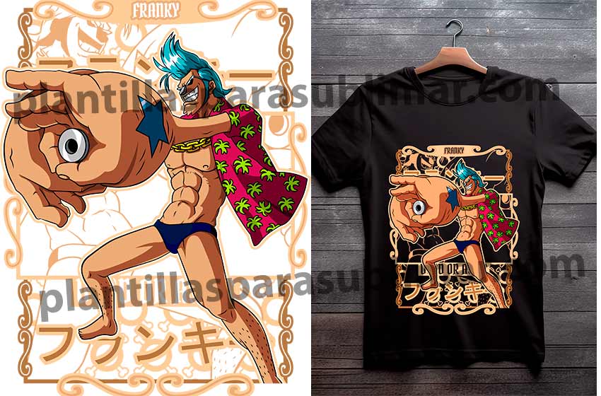 Franky one piece vector png