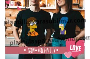 Homero-marge-Vector-Fondo-Negro-Duos