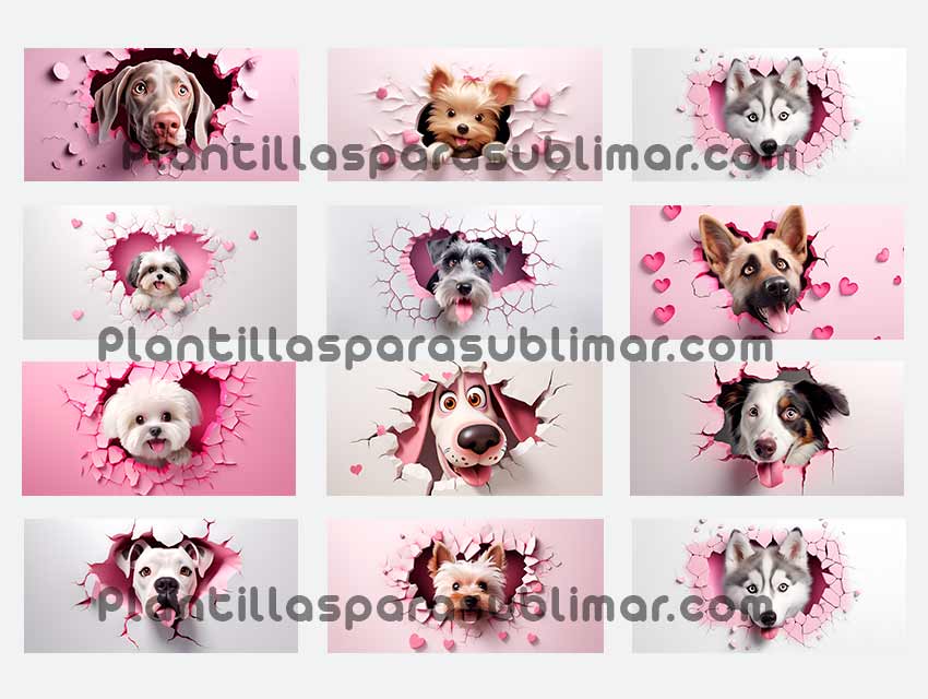 Perros-enamorados-3D-Plantillas-tazas