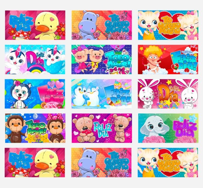 Plantilla-San-Valentin-Feliz-dia-Animalitos