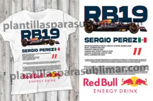 rb19 red bull Sergio Plantilla Playera