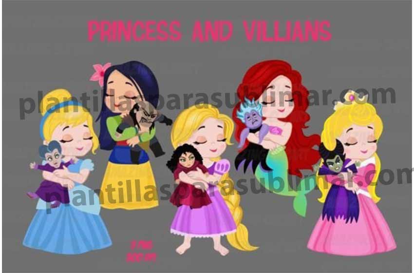 Princesas y villanas PNG Clipart