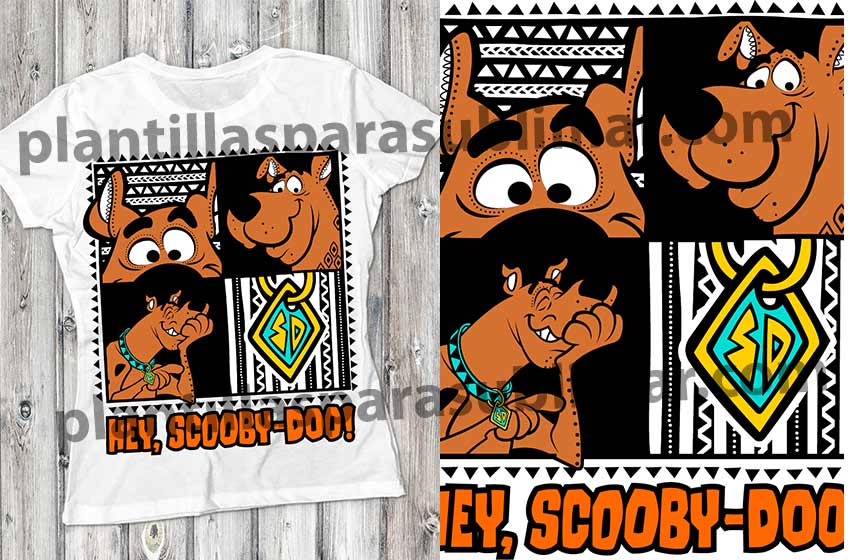 Scooby-doo-Vector-Plantilla-Playera