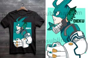 Deku vector anime Corte sublimacion DTF