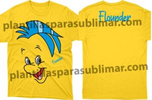 Flounder-Vector-la-sirenita