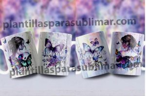 Plantillas-mujer-Mariposa-frases-taza