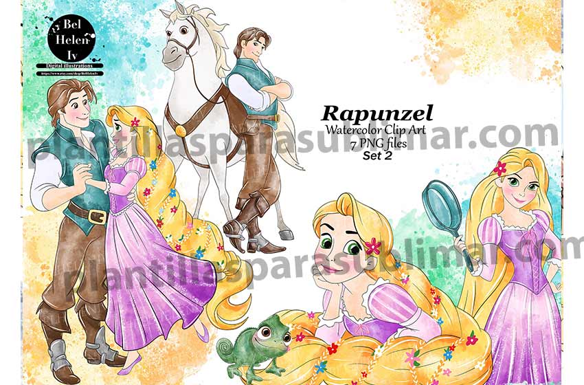 Rapunzel-Acuarela-Clipart-PNG