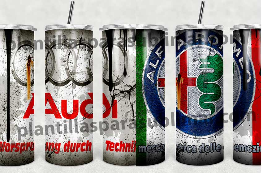 Audi-Alfa-romeo-tumbler-sublimar