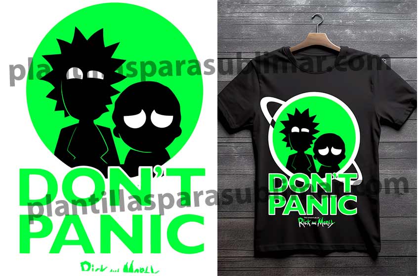 Rick and Morty Vector Dont panic