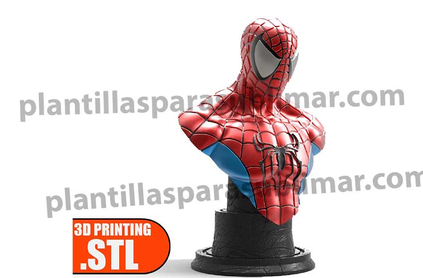 Spiderman-Busto-Impresion-3d