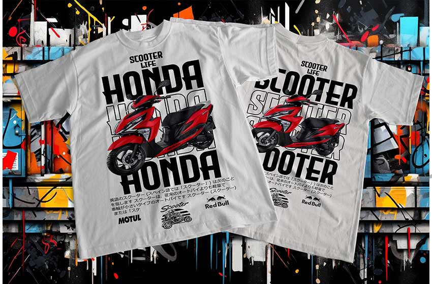 Motos-Cooter-Honda-Plantilla-playera