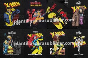 Xmen Clasicos Vector Sublimacion DTF