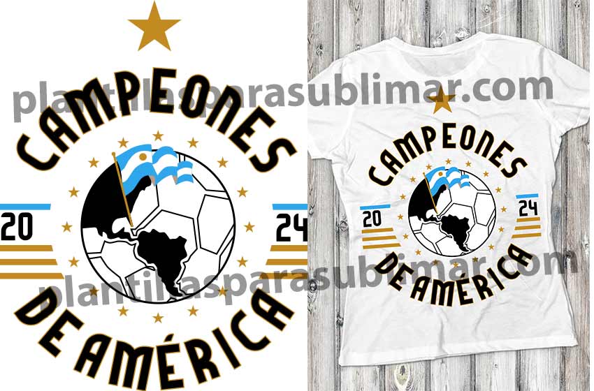 Argentina-Campeones-de-america-Vector