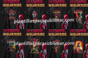 DeadPool Wolverine Semitonos PNG