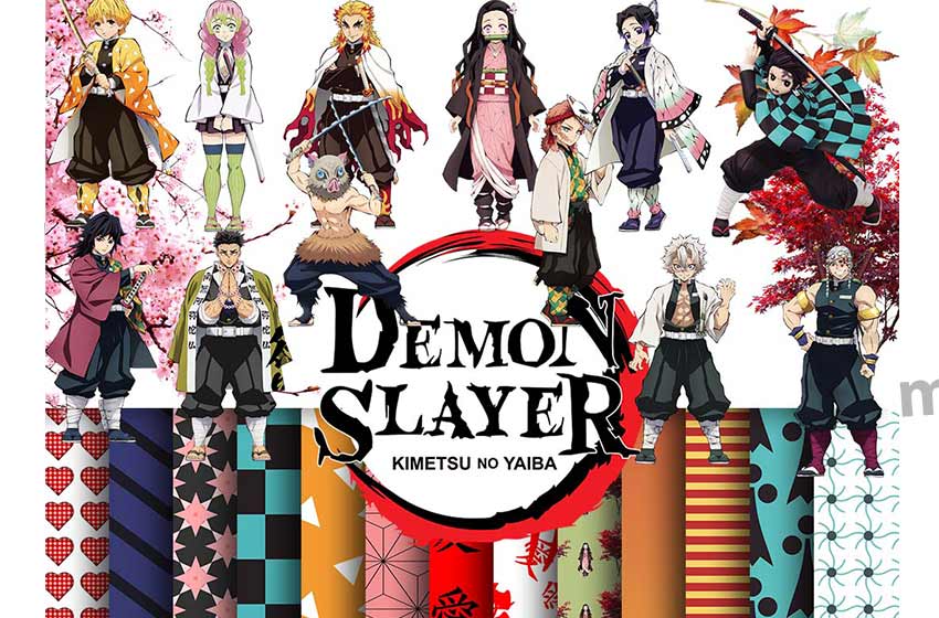 Demon Slayer Clipart Papeles PNG