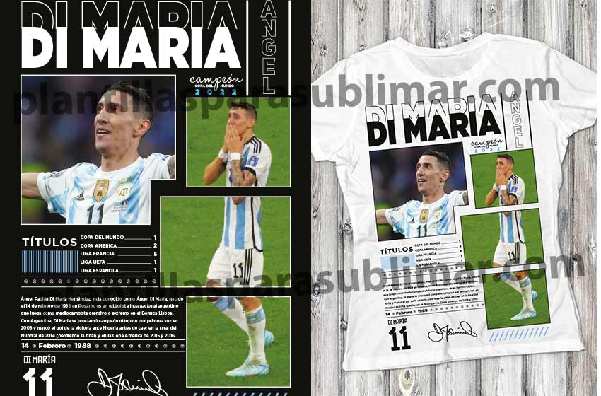 Di maria Argentina Galeria DTF Sublimacion