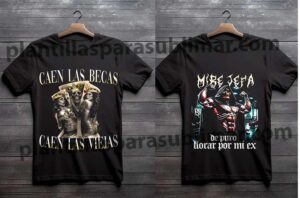 Frases Calaveras Esqueletas DTF Playeras