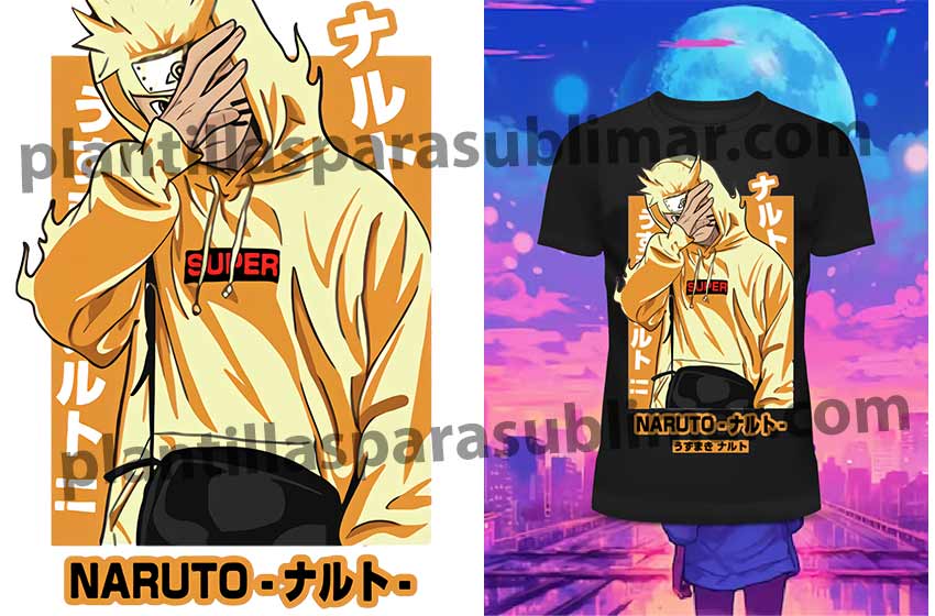 Minato Namikaze Plantilla Playera anime