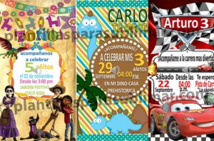 Video-Invitaciones-Coco-Cars-Dino