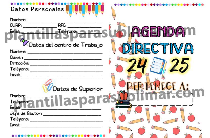 Agenda-directiva-escolar-PDF-Powerpoint