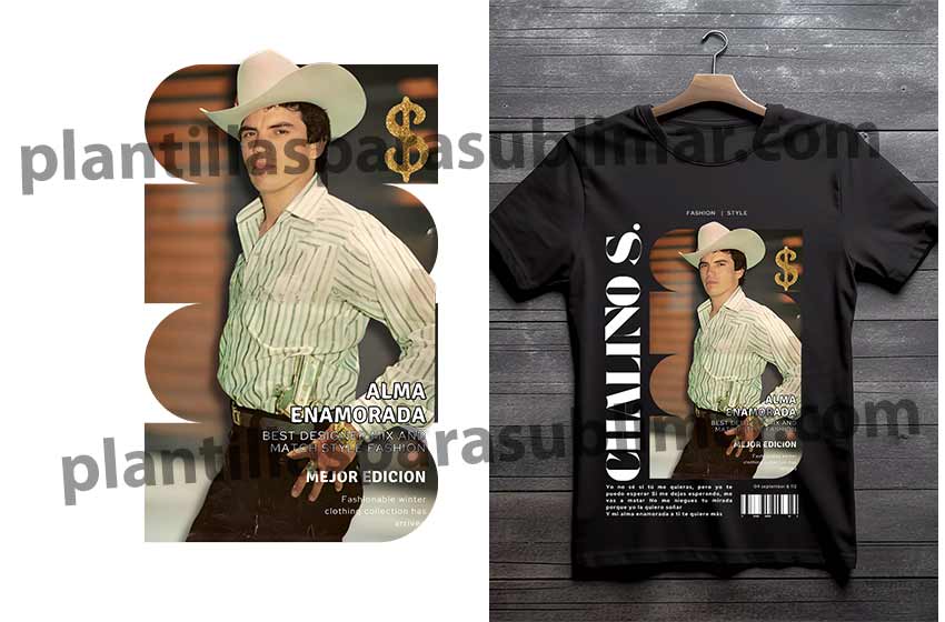 DTF PNG Chalino Sanches playera