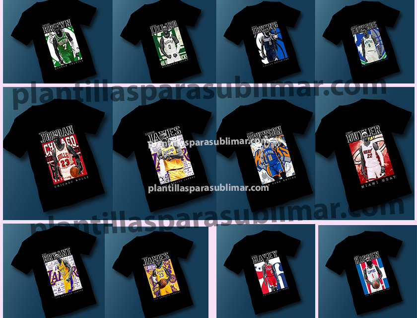 Estrellas-NBA-Playeras-DTF-PNG-plantillas