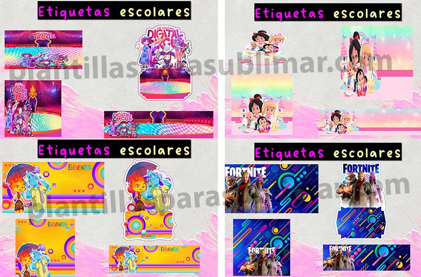 Etiquetas-escolares-Fortnite-Elementos