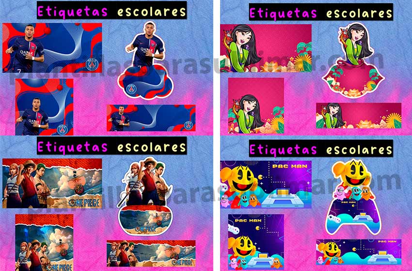 Etiquetas-escolares-Mpabee-Mulan-one-piece