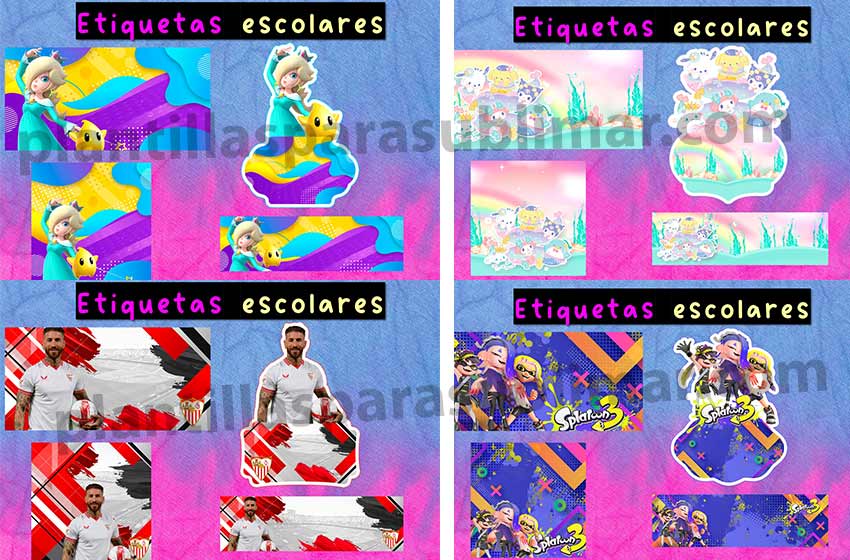 Etiquetas-escolares-Sanrio-Sergio-Splatoon