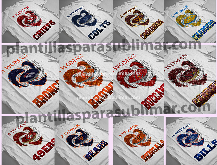 Mujer-NFL-Equipos-PNG-Gliter