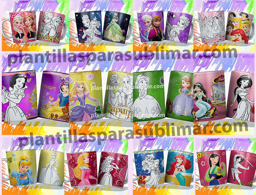 Plantillas Infantiles Princesas Disney Colorear