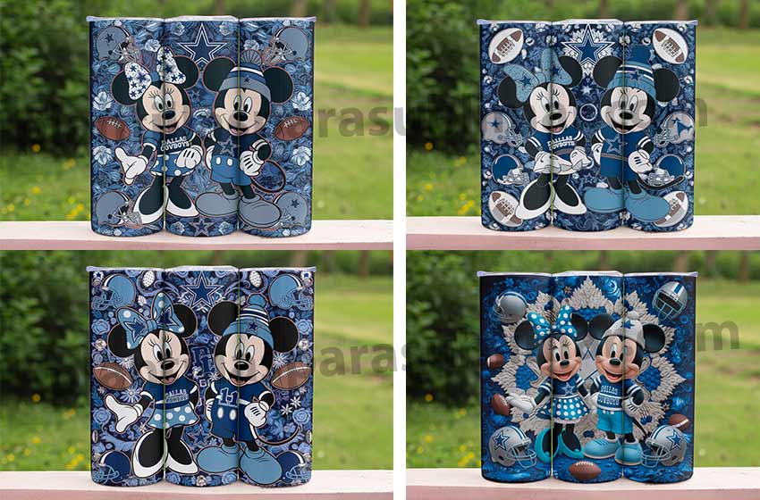 Vaqueros-Dallas-Mickey-Minnie-Tumbler