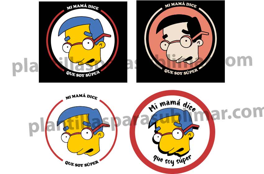 mi mama dice que soy super milhouse vector