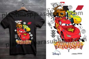 rayo-mcqueen-cruz-ramirez-Mate-Playera