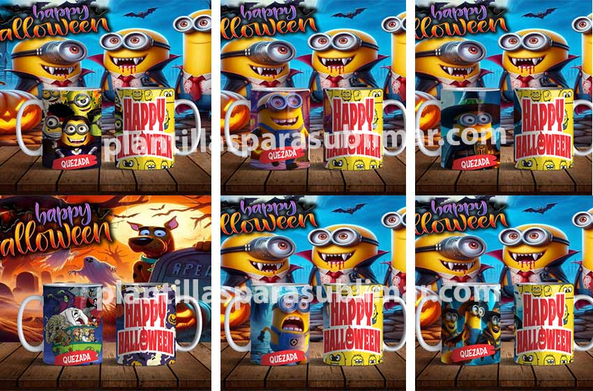 Minions-Halloween-Tazas-plantillas