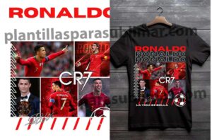 Ronaldo CR7 Dtf Playera png