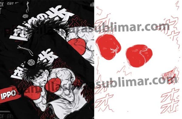 Hajime no Ippo vector png – Plantillas para sublimar