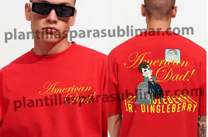 Cartoon American Dad Playera playera