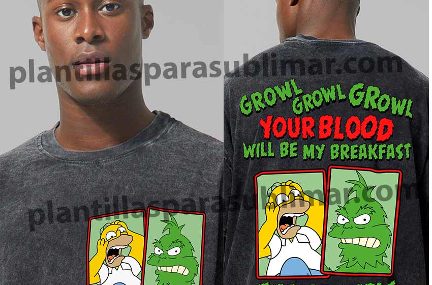 Homero-Grinch-Caricaturas-playera