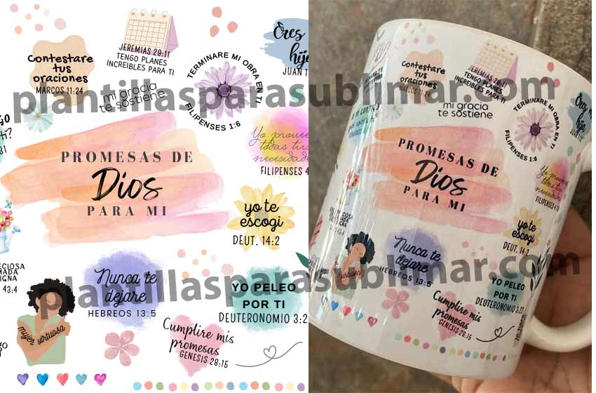 Promesas-Dios-para-mi-Plantilla-taza