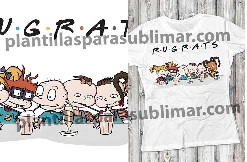 Rugrats-Friends-PNG-Plantilla-Sublimar