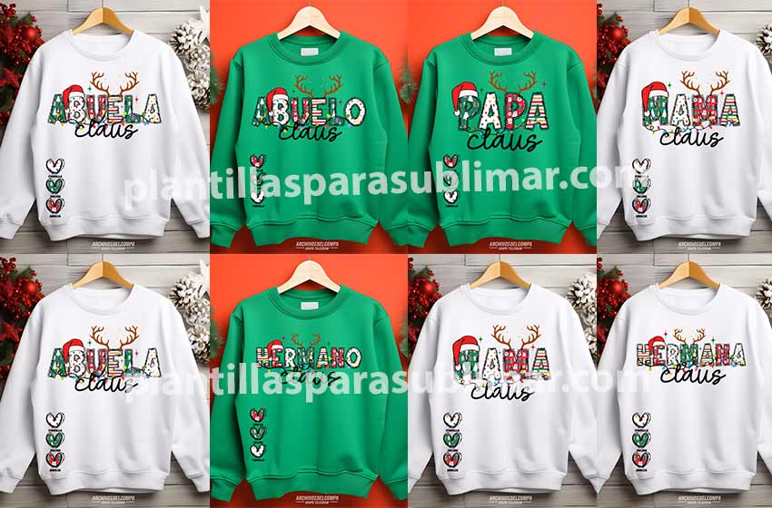 familia-santa-claus-plantilla-playera-sweater